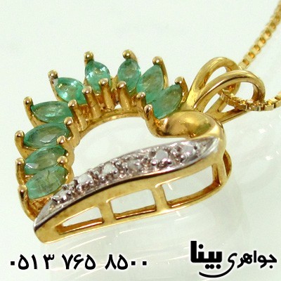 گردنبند زمرد درجه یک زنانه