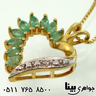 گردنبند زمرد درجه یک زنانه