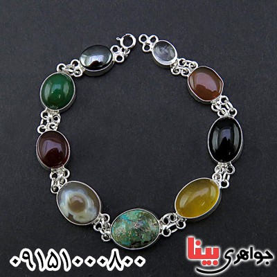 دستبند چند جواهر خاص و خوشرنگ _کد:24632