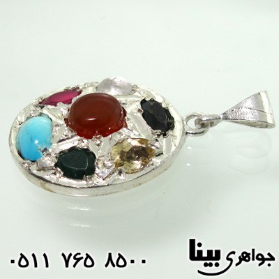 گردنبند چند جواهر بیضی درشت