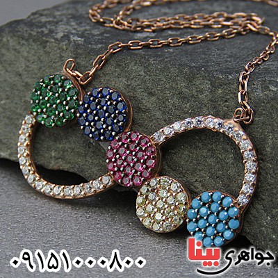 گردنبند نقره طرح بینهایت بسیار زیبا ترک _کد:24779
