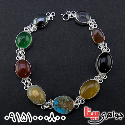 دستبند چند جواهر شیک و خاص _کد:24781