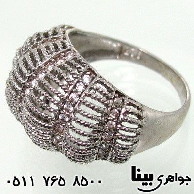 انگشتر نقره زنانه رادیوم با نگین