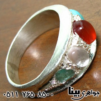 انگشتر چند جواهر مردانه رینگی