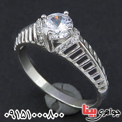 انگشتر نقره پرنس رودیوم زنانه _کد:24870