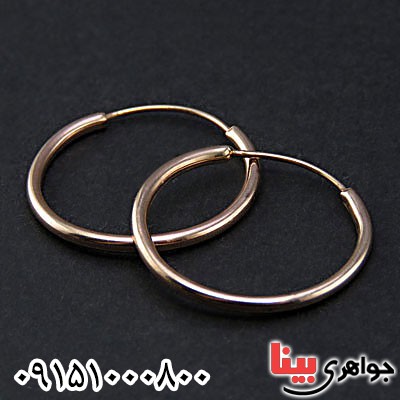 گوشواره نقره حلقه ای زیبا _کد:24902