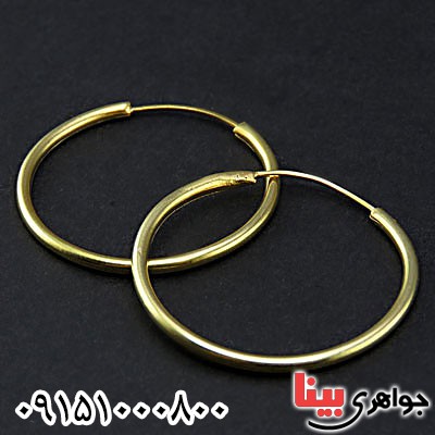 گوشواره نقره زیبا حلقه ای _کد:24903