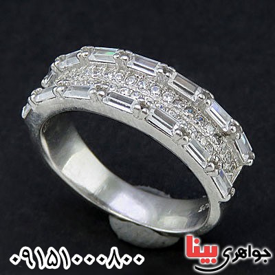 انگشتر نقره سولیتر پرنس زنانه _کد:24920