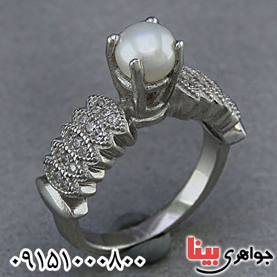 انگشتر مروارید زنانه خاص و زیبا _کد:24986