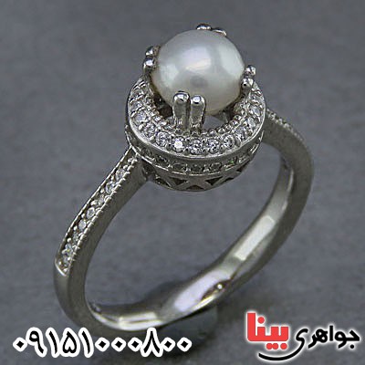 انگشتر مروارید خاص بسیار زیبا زنانه _کد:24988