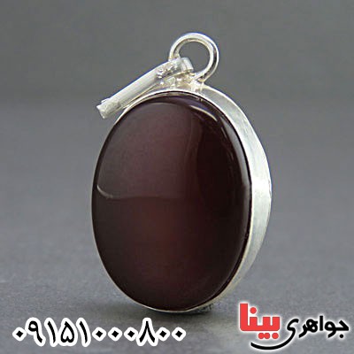 گردنبند عقیق قرمز خوشرنگ خاص بسیار زیبا حرز دار _کد:25000