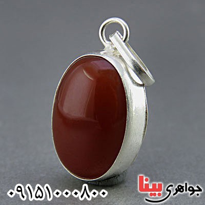 گردنبند عقیق قرمز خاص و خوشرنگ حرز دار _کد:25073