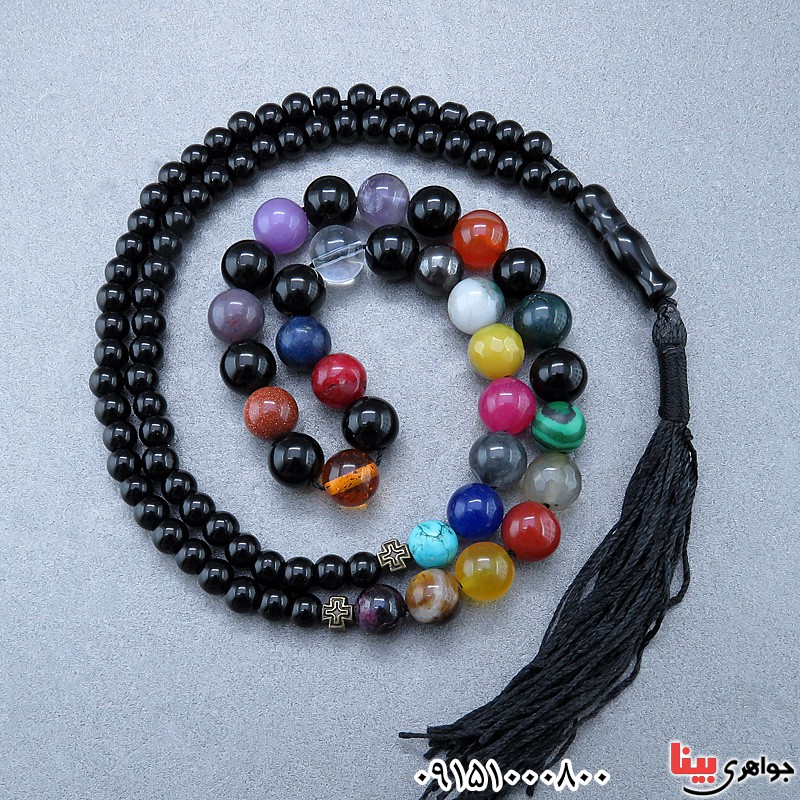 تسبیح چند جواهر 101 دانه ای سنگ درمانی سفارشی