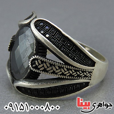 انگشتر نقره اسپرت میکروستینگ ترک زنانه _کد:25125