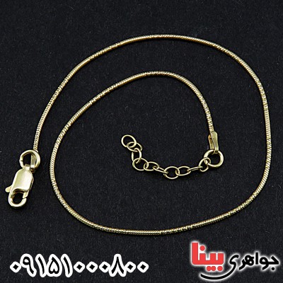 خلخال نقره خاص طلایی زیبا _کد:25158