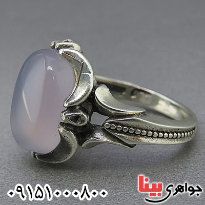 انگشتر عقیق کبود بسیار زیبا و خاص _کد:25211