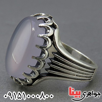 انگشتر عقیق کبود خوشرنگ مردانه