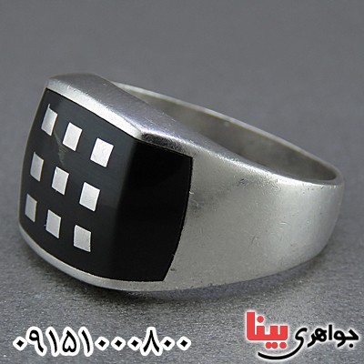 انگشتر نقره اسپرت ترک مردانه _کد:25220
