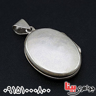 گردنبند نقره قاب عکسی زیبا _کد:25290