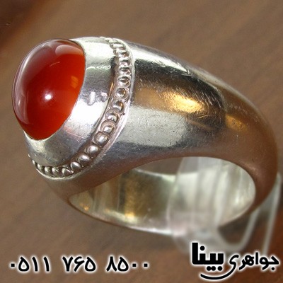 انگشتر عقیق یمنی مردانه فیلی سنتی