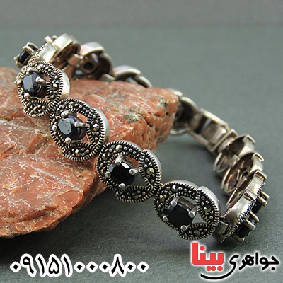 دستبند یاقوت کبود خاص و فاخر مارکازیتی زنانه _کد:25322