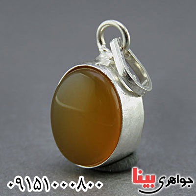 گردنبند عقیق شرف الشمس همراه با حرز امام جواد (ع) _کد:25384