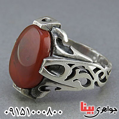 انگشتر عقیق یمنی مردانه بسیار زیبا
