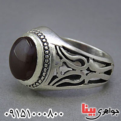 انگشتر عقیق یمنی خاص مردانه بسیار زیبا _کد:25510