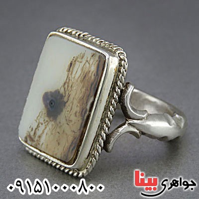 انگشتر عقیق شجری مردانه زیبا _کد:25546