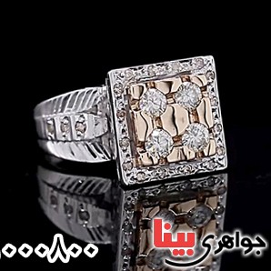 انگشتر الماس روسی ( موزانایت ) فاخر زنانه _کد:25626