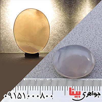 نگین انگشتر عقیق یمنی کبود خوشرنگ _کد:25635