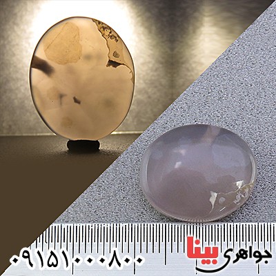 نگین انگشتر عقیق یمنی کبود قدیمی درشت خوشرنگ _کد:25663