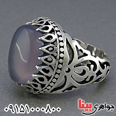انگشتر عقیق سوسنی خوشرنگ و زیبا _کد:25681