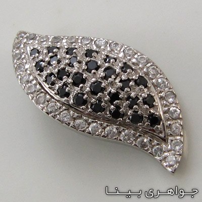 گردنبند یاقوت کبود طرح برگ