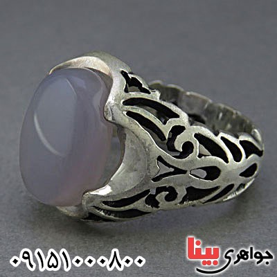 انگشتر عقیق سوسنی خوشرنگ مردانه _کد:25726