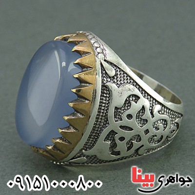 انگشتر عقیق مردانه درشت ، خوشرنگ و خاص _کد:25861