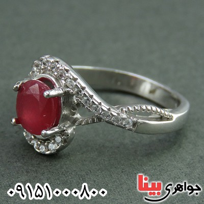 انگشتر یاقوت سرخ خاص و خوشرنگ زنانه _کد:25968