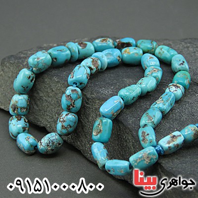 تسبیح فیروزه نیشابوری 33 دانه ای خوشرنگ بسیار زیبا _کد:26072