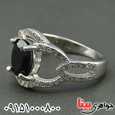 انگشتر یاقوت کبود آفریقایی بسیار زیبا زنانه _کد:26082