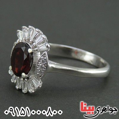 انگشتر یاقوت گارنت خاص خوشرنگ زنانه _کد:26103