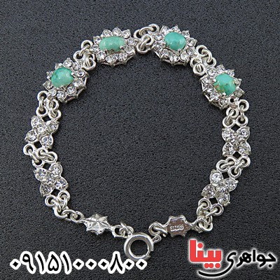 دستبند فیروزه نیشابوری خاص و شیک _کد:26264
