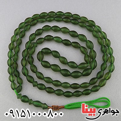 تسبیح شامقصود 101 دانه سبز افغانی _کد:26296