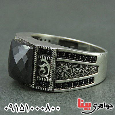 انگشتر نقره میکروستینگ مردانه _کد:26371