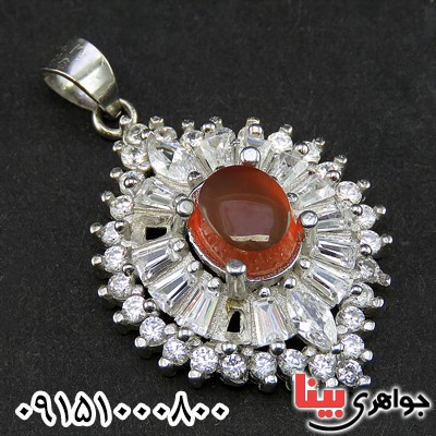 گردنبند عقیق یمنی خوشرنگ زنانه زیبا _کد:26472