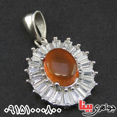 گردنبند عقیق یمنی خاص و خوشرنگ زنانه
