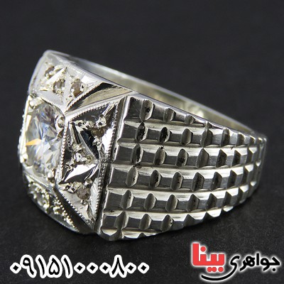 انگشتر الماس روسی ( موزانایت ) فاخر و خاص _کد:26610