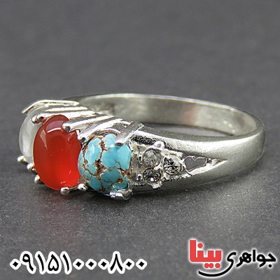 انگشتر چند جواهر زنانه زیبا و شیک _کد:26615