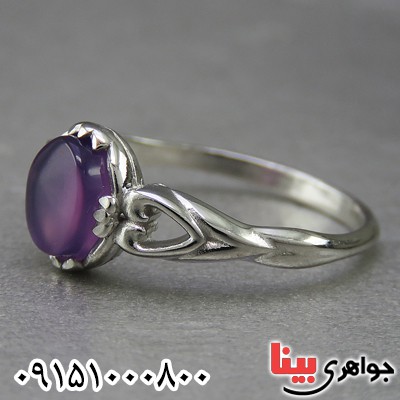 انگشتر عقیق یمنی خوشرنگ و زیبای زنانه _کد:26708