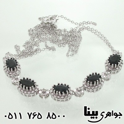 سینه ریز یاقوت کبود و الماس
