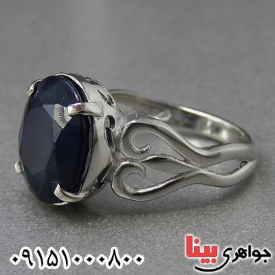 انگشتر یاقوت کبود خاص زنانه بسیار زیبا _کد:26854
